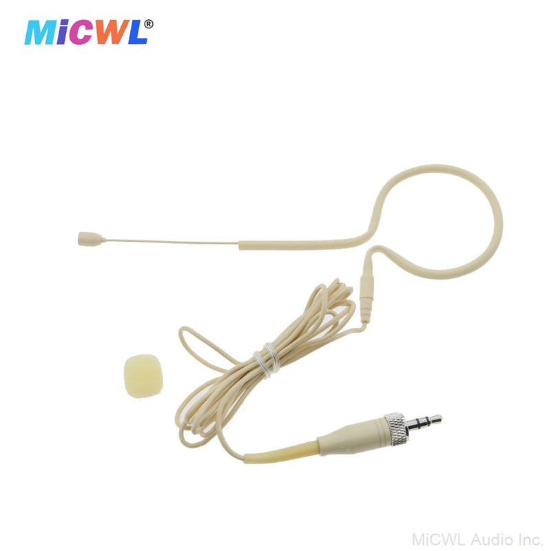 [AUSTRALIA] - Professional Single Earset Headset HeadMic Microphone for Sennheiser EW G2 G3 G4 Wireless BeltPack Transmitter B20-Beige 