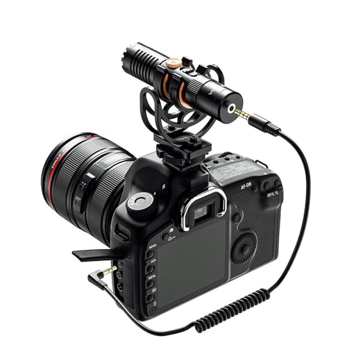 COMICA VM10 PRO Shotgun Microphone,USB C Mic for Camera, Smartphone, Tablet, PC.Ideal for Vlogging, Live Streaming,Recoding.Dual-Mode Video USB Shotgun Microphone with Gain Control Comica VM10 Pro