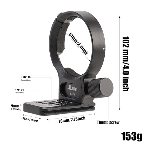 FocusFoto Metal Tripod Collar Mount Ring for Sony FE 24-240mm f/3.5-6.3 OSS Lens, 24-105mm f/4 G OSS, 16-35mm f/2.8 GM, 24-70mm f/2.8 GM, 35mm f/1.4 ZA, FE 28-70mm F3.5-5.6 OSS, E PZ 18-105mm F4 G OSS