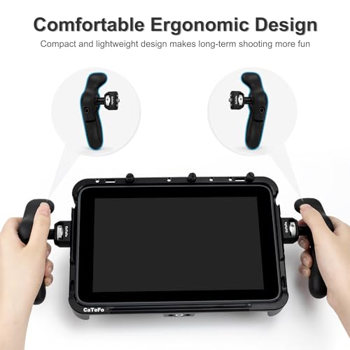 StarGrip Camera Side Handle Grip for DSLR & Mirrorless Cage, 360° Adjustable Ergonomic Handgrip Pair with 1/4” Screw, Compatible with Smartphone Rig, Monitor & Video Camera