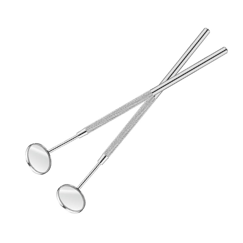[AUSTRALIA] - ieron 2 Pieces Stainless Steel Dental Mirror, Surgical Professional Dentist Mirror, Mouth Mirror, Oral Care Checking Instrument and Eyelash Extension 