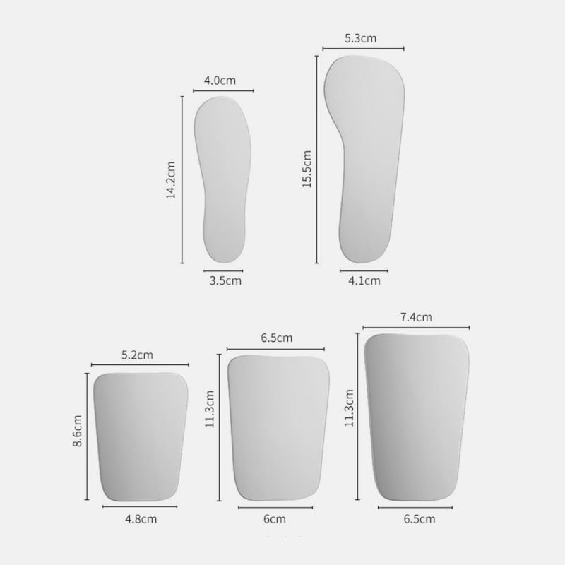 Norhogo Intra-oral Photography Mirror, Intra-Oral Inspection Mirror, Pack of 5, Mirror for Intra-Oral Dental Photography