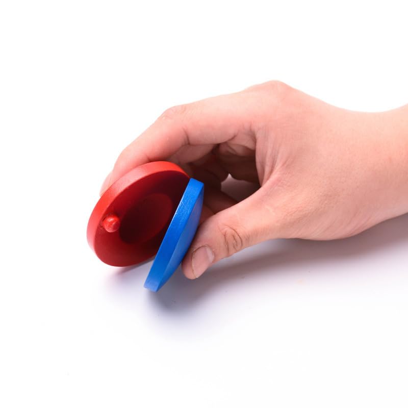 Castanets for musical Wooden instrument, Adults Fingers Castanets,Musical Castanets Instrument (6pcs) 6pcs