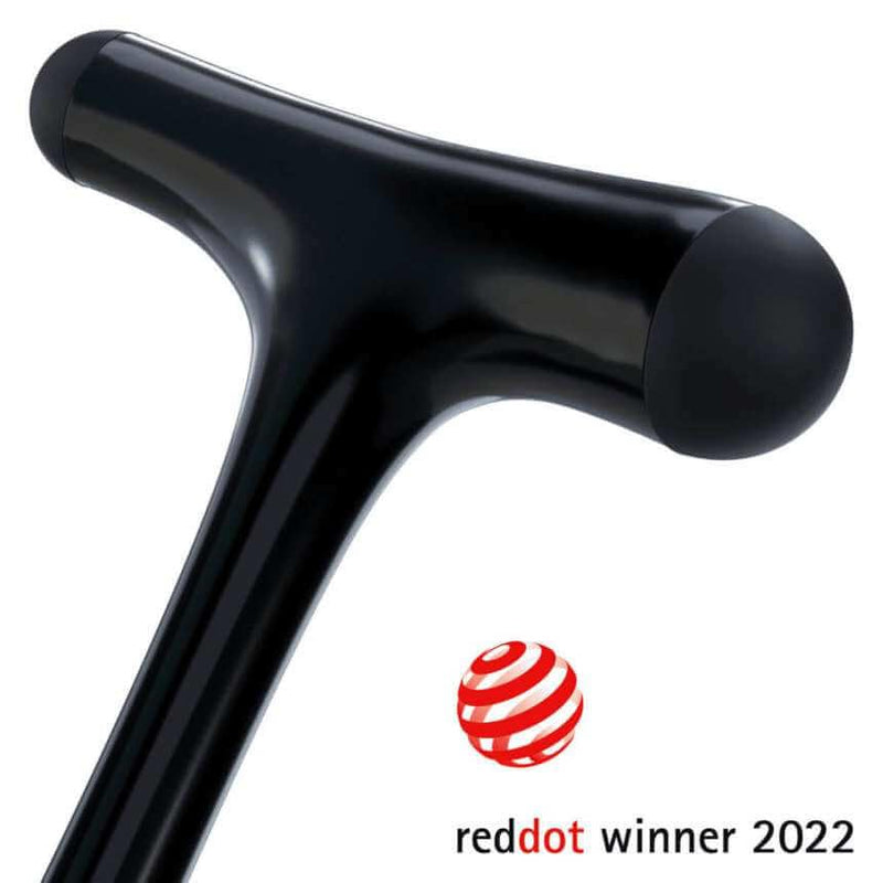 DocCheck Thïngs "Clôppe" Reflex Hammer - Red Dot Design Award 2022, Neurological Reflex Hammer According to Trömner, Pointed Handle for Skin and Surface Reactions, Aluminium (Black) black
