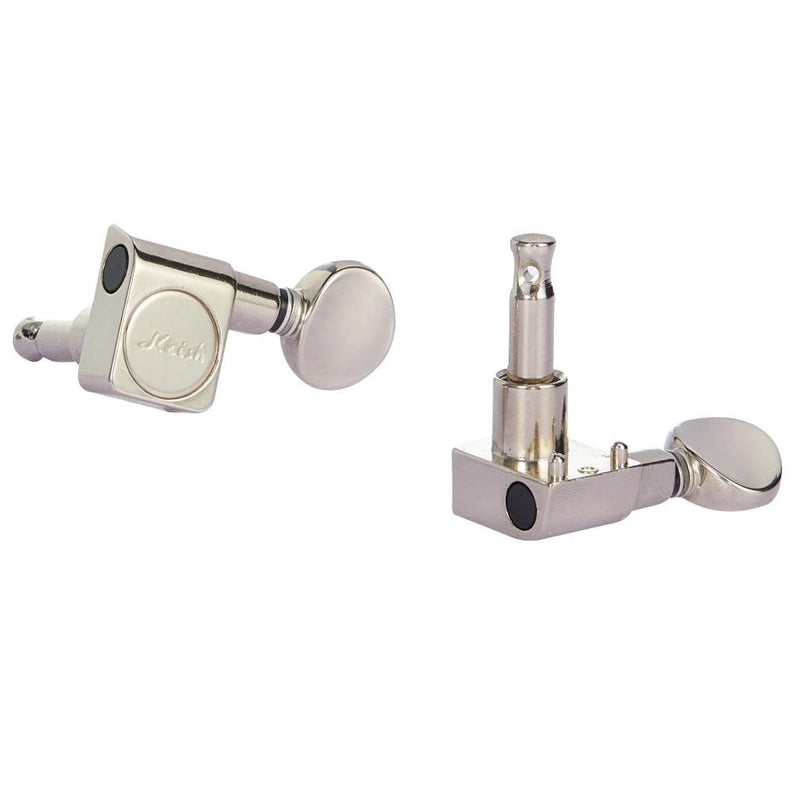 [AUSTRALIA] - KAISH 21:1 Dual Pin (No Screws) Tuners 2 Pin Tuning Keys Pegs Tuning Machine Heads fits for American Series Strat/Tele Guitars Vintage Oval Button Nickel 