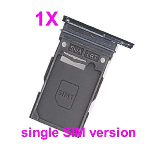 Replacement Single SIM Card Tray for Samsung Galaxy S22 S901U S901U1 / S22 Plus S906U S906U1 (Phantom Black)