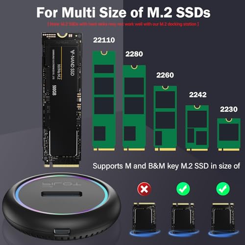 M.2 to USB C Dock + M.2 SSD Reader Adapter - SD03 Plastic + SD03C
