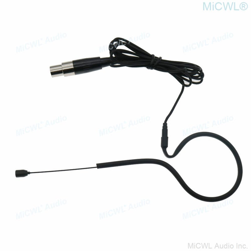 Black One Ear Fack Head Wear Headset Microphone for AKG Wireless Mini TA3F 3Pin Omnidirectional Core