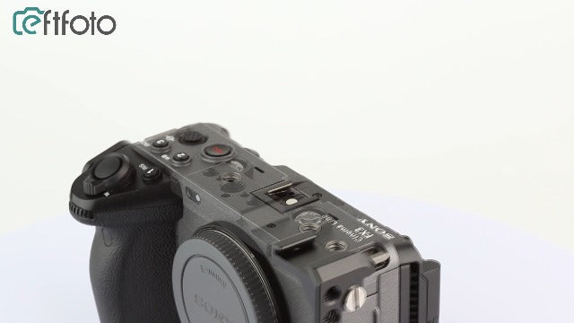 Leftfoto FX3 / FX30 Half Camera Cage with Removable Top NATO Rail - Modular Design Camera Protection Frame Rig with Arca Base Compatible with Sony FX3 FX30 Original XLR Handle DJI RS Gimbal