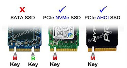 Sintech NGFF M.2 nVME SSD Adapter Card for Upgrade MacBook Air(2013-2016 Year) and MacBook PRO(Late 2013-2015 Year) (Black)