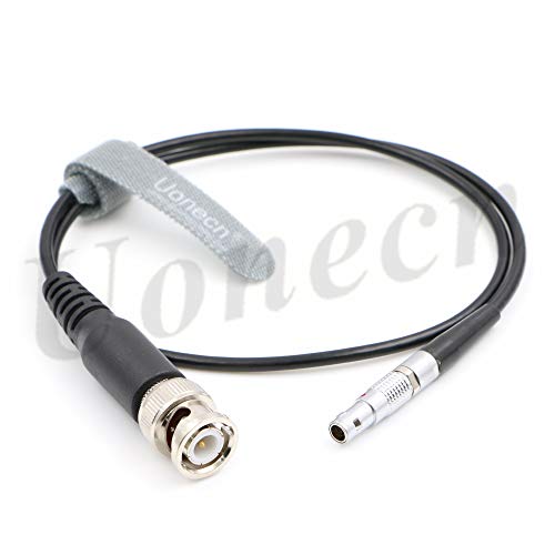 Uonecn Flexible 00B 4 Pin Male to BNC Plug Audio Timecode Cable for Red Epic Scarlet Camera Cable