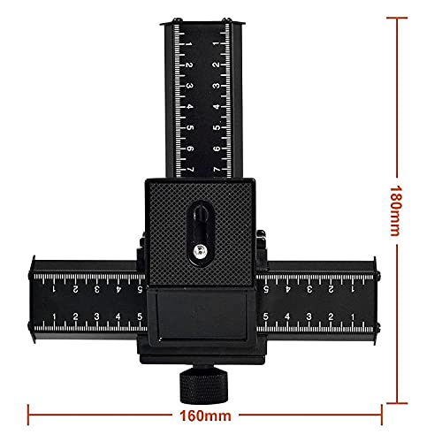 Aluminum 4-Way Macro Focusing Rail Slider with Quick Release Plate