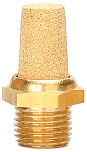 Pneumatic Silencer Sintered Bronze 3/8 Inch Set of 3 Industrial Quality