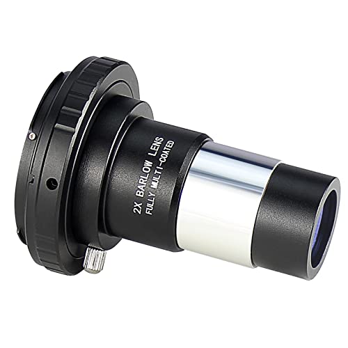 Celticbird 1.25 Inch Camera T-Adapter with 2X Barlow Lens and SLR Camera Adapter Kit Compatible with Nikon SLR 2X Barlow Lens For Nikon