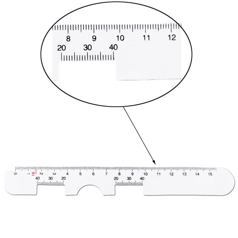 SagaSave 10pcs Optical PD Ruler Plastic Pupil Distance Meter Eye Eye Test Tool