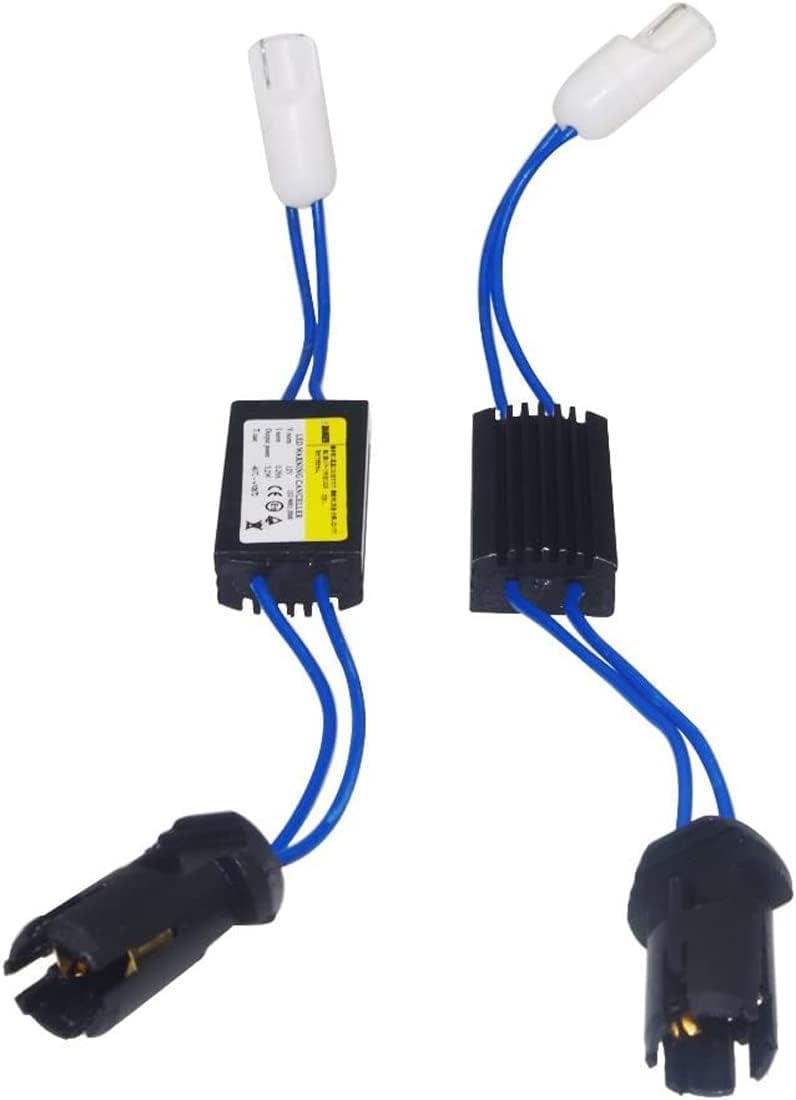 1 Pair of Additional Resistors Off Canbus Position Indicator Light for T10 LED Error Free