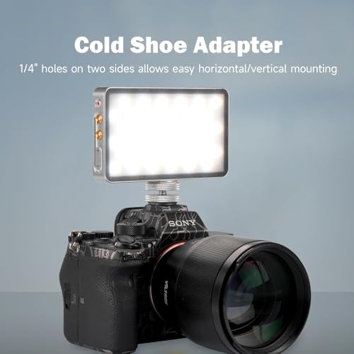 RGB Video Light Kit, 6000mAh Portable Camera Light 8W Output Power, LED Video Light Panel, 2500-8500K CRI TLCI 97+ Photograhy Lighting, with Mini Tripod, 60cm Reflector 8W Retro Kit with Reflector/Tripod