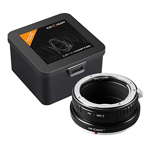 K&F Concept Lens Mount Adapter for Pentax PK Munt Lens Compatible with Nikon Z6 Z7 Camera