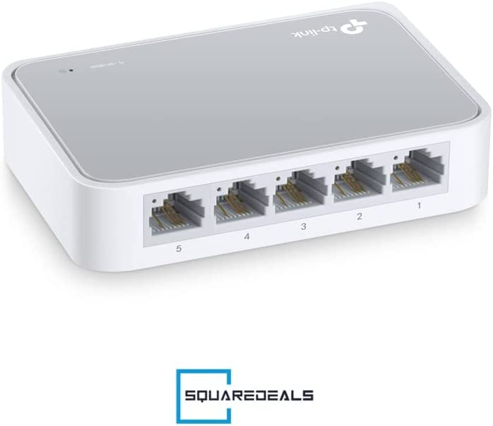 Learning Resources TL-SF1005D TP-Link 5-Port Fast Ethernet Unmanaged Switch | Plug and Play | Desktop | Plug and Play, Desktop 5 Port Non-PoE