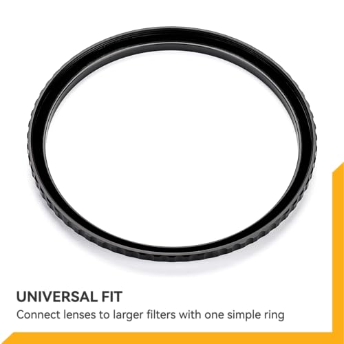 NiSi Brass Pro 52mm to 62mm Step-Up Ring, Converts 52 Lens to 62 Filter 52-62mm