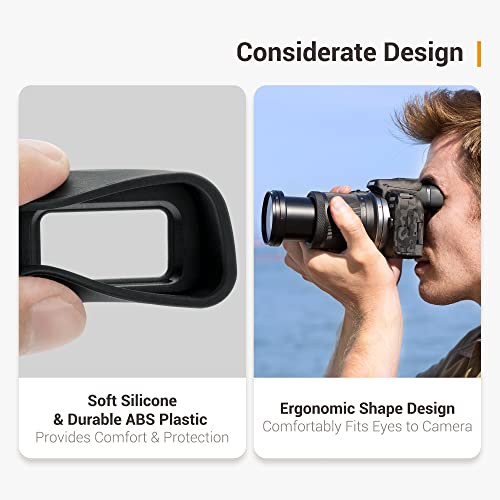 Kiwifotos Long Soft Eyecup Eyepiece Viewfinder for Canon EOS R10 Camera For Canon R10 Camera