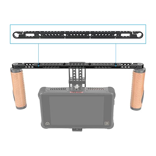 CAMVATE Cross Cheese Bar with 15mm Rod Adapter for Camera Monitor Cage Rig