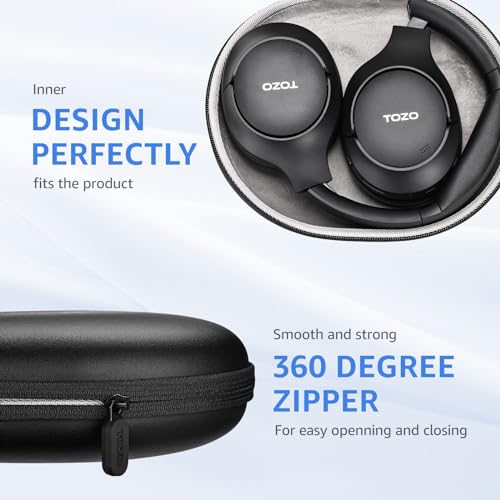 TOZO HT2 Hybrid Active Noise Cancelling Headphones, Headphone Case Cover HT2 HA1 HT1 Wireless Headphones,
