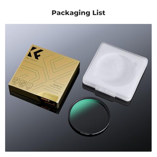 K&F CONCEPT 52mm Black Diffusion 1/8 Mist Cinematic Effect Lens Filter