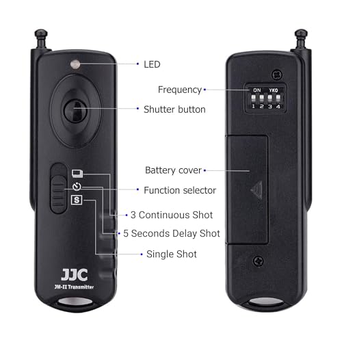 JJC Wireless Remote Control Shutter Release for Canon EOS Rebel T7 T6 T5
