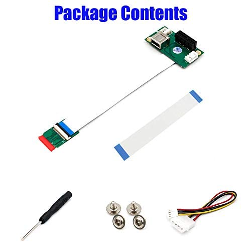 NGFF (M.2) Key A/E to PCI-E Express X1+USB Riser Card with High Speed FPC Cable