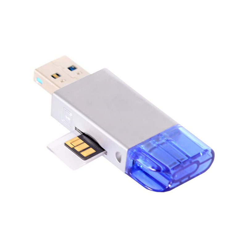 Xiwai USB-C Type C/USB 2.0 to NM Nano Memory Card & TF Micro SD Card Reader for Huawei Cell Phone & Laptop