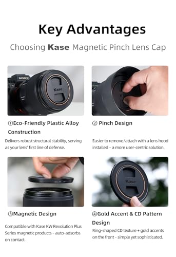 Kase Magnetic Pinch Lens Cap Plus Universal fits Wolverine, Revolution & Skyeye (95mm) 95mm