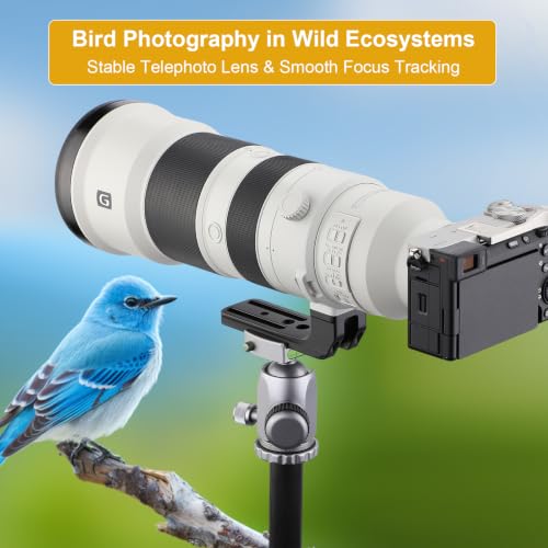 LEFTFOTO Replacement Lens Foot for Sony FE 400-800mm F6.3-8 G OSS (SEL400800G) Lens Tripod Mount Rings Stand Base with Arca Plate