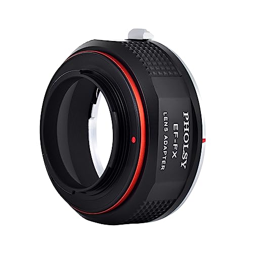 PHOLSY Lens Mount Adapter Compatible with Canon EF Lens to Fuji X Camera Canon EF / EF S to Fujifilm FX