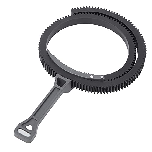 Zoom Follow Focus Handle Lever, Adjustable Gear Drive Belt Grey