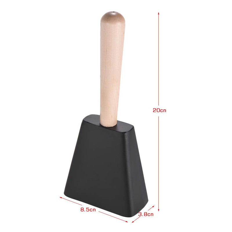 [AUSTRALIA] - Professional Metal Cowbell with Wooden Handle Mallet Percussion Instrument 