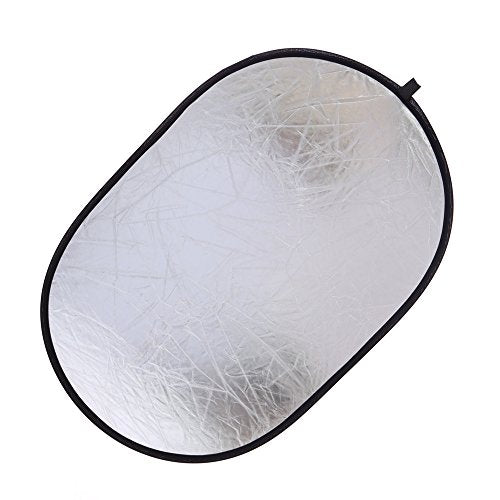 5 in 1 Portable 35"x47"/ 90x120cm Oval Collapsible Multi Disc Photography Studio Photo Camera Lighting Reflector/Diffuser Kit with Carrying Case, Great for Photo Shoots and Taking Pictures in Accurate