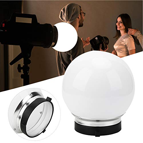 Acouto 15cm Soft Light Ball for Bowens Mount General Flash Lampshade Diffuser Photography Accessory White Translucent