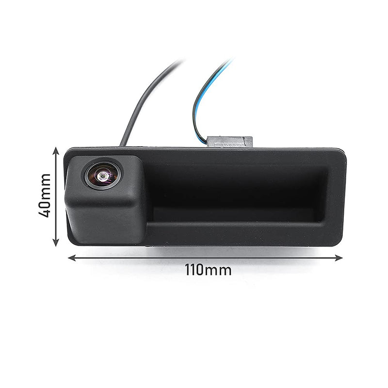 AHD/CVBS Car Rear View Camera's Fisheye Trunk Handle Camera with RCA Cable & Vehicle-Camera for for BMW 3 E90 E91 E92 E93 320i 335i 5 M5 E39 E60 E61 X5 E53 E70 X6 E71 & Backup Camera (CVBS) CVBS