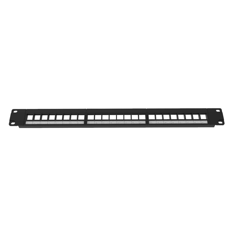 2 Pack of 24 Port Blank Keystone Patch Panel-1U Rackmount or Wall Mount UTP Patch Panel for Keystone Jacks-19-inch Multimeadia Patch Panel