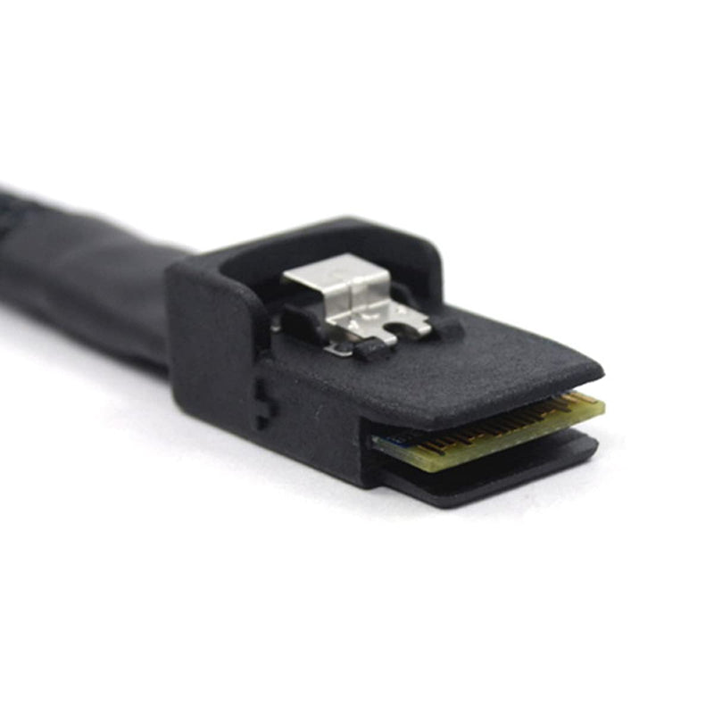 Cablecc 70cm Internal Mini SAS 36Pin SFF-8087 to Mini SAS 36pin SFF-8087 Server Hard Disk Raid Data Cable Black Straight Type