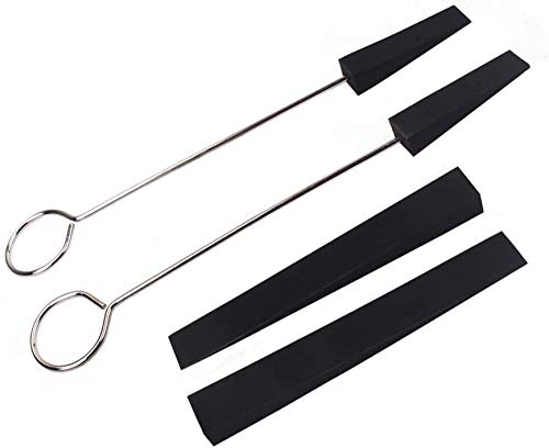 [AUSTRALIA] - 8Pcs Piano Tuning Mute Kit Triangular Rubber Mutes for Piano Mutes Fixing Tool Black 8Pcs Rubber Mutes Kit Black 