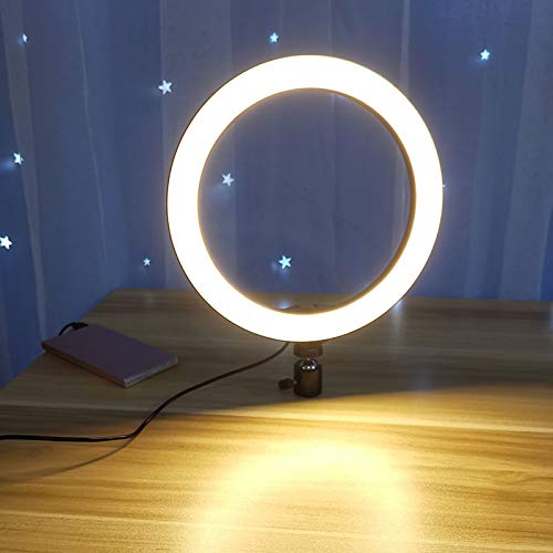 [AUSTRALIA] - Selfie Ring Light 8-inch for YouTube Video Live Streaming Makeup Photography, Desktop USB LED Light with 3 Light Modes and 10 Brightness Level 