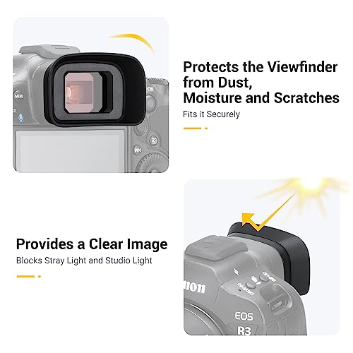 Kiwifotos ER-H Long Eyecup Eyepiece Viewfinder for Canon EOS R3 Camera For Canon R3 Camera