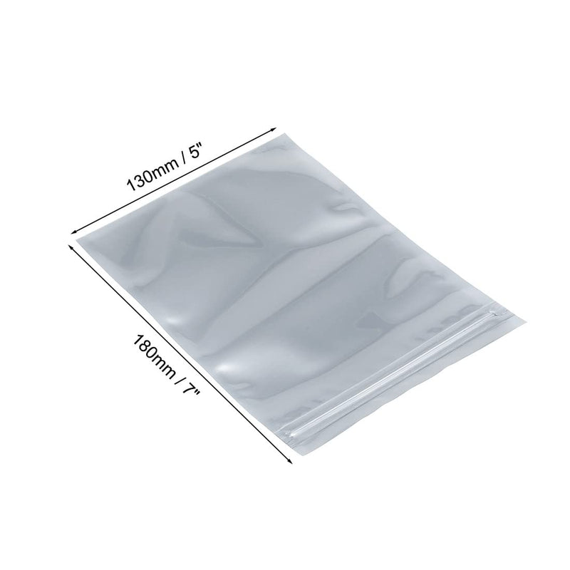 uxcell Anti Static Resealable Shielding Bag, 130x180mm/5x7 inch, Protective Antistatic Bag, for Store HDD SSD RAM Laptop Hard Drives Memory Card, Electronic Devices, 100pcs
