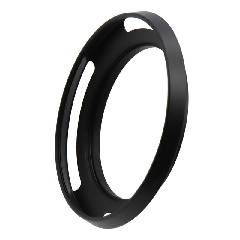 58mm Hollow Lens Hood 58mm Screw in Curved Vented Lens Hood 58mm Metal Lens Hood for 58mm Lens Hood Wide(Black)