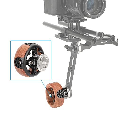 CAMVATE Round Hand Wheel with M6 Rosette Mount for Camera Wooden Handgrip