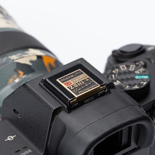 Viewfinder Sunrise Pattern Camera Metal Hot Shoe Cover for Fujifilm X100VI XT5 XT4 XT30 XT50 XE3,for Nikon ZF Z5 Z6 Z6II (02-Copper Alloy(for Sony)) 02-Copper Alloy(For sony)