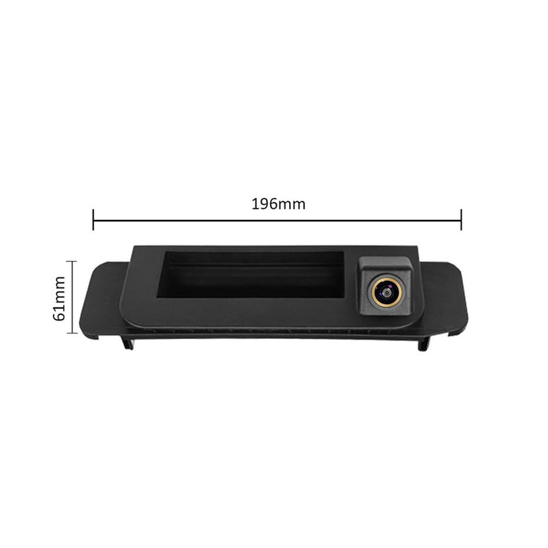 Vlicevrn CCD Car Rear View Camera Trunk Handle with Fish Eye Golden Lens Night Vision Backup Parking Camera Waterproof IP68 Vehicle Camera For Mercedes Benz Class W205 C180 C200 C280 C300 C350 AMG CLA