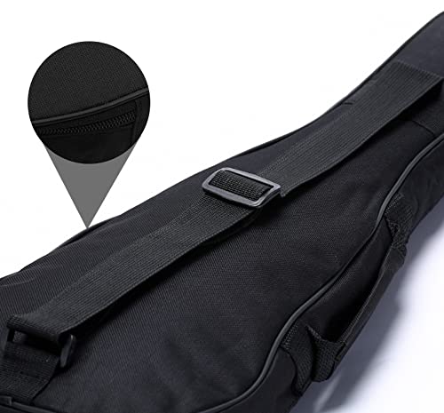 Ukulele Case, Black Ukulele Bag for 21 23 26 Inch Ukulele, Waterproof Durable Ukulele Padded Bag with Adjustable Straps for Concert, Soprano, Tenor (23in) 23in